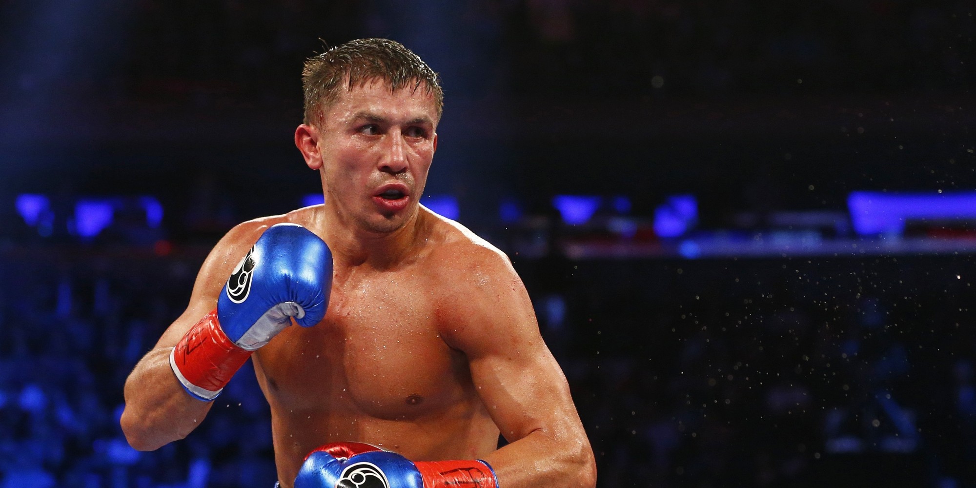 Gennady Golovkin in action against David Lemieux in a World middleweight championship title unification bout at Madison Square Garden in New York on Saturday Oct. 17 2015. Golovkin won by a TKO in the eighth round