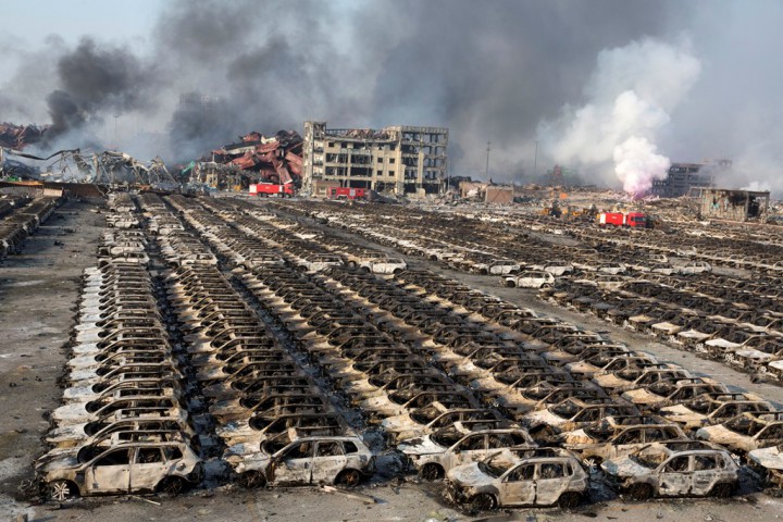 APTOPIX China Port Explosion