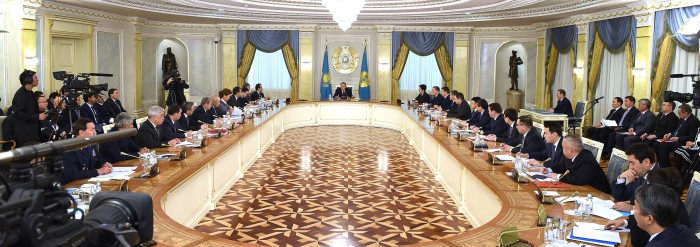 Расширенное заседание Правительства РК 10 февраля 2016 года. Источник - akorda.kz