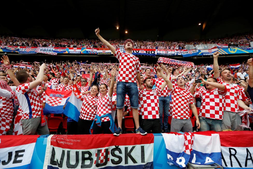 Croatia fans before the match. REUTERS/Darren Staples Livepic