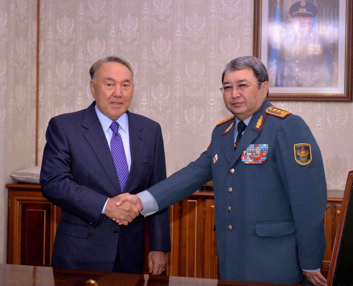 Нурсултан Назарбаев и Сакен Жасузаков