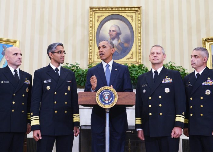Обама с военными в Белом доме