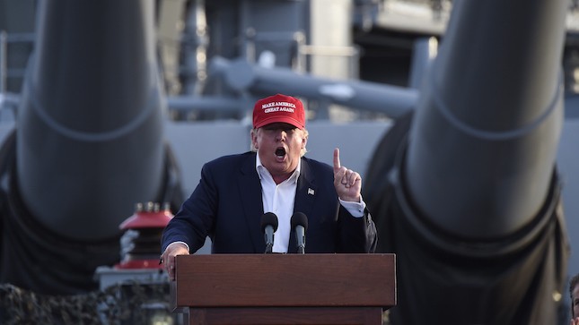 Трамп на военном корабле