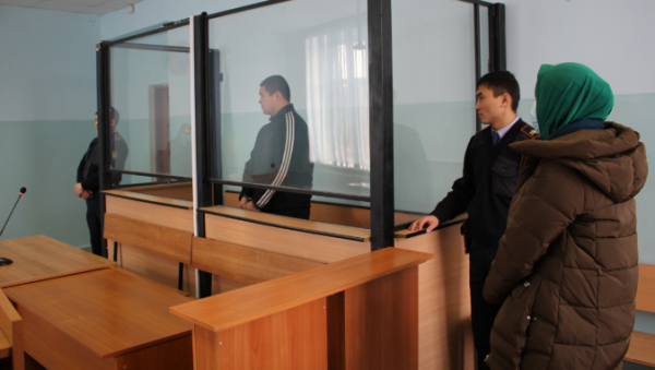 Амангос Ирбулатов в зале суда