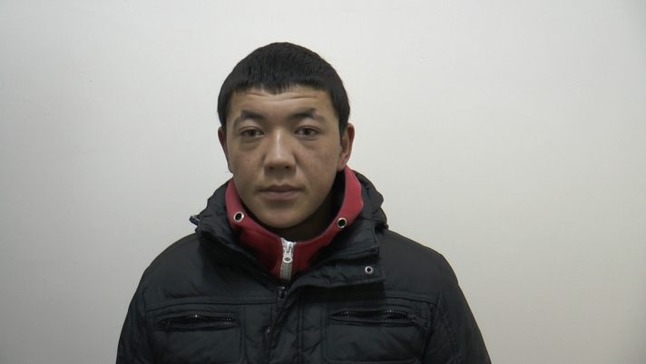 подозреваемый в уличных грабежах в Алматы