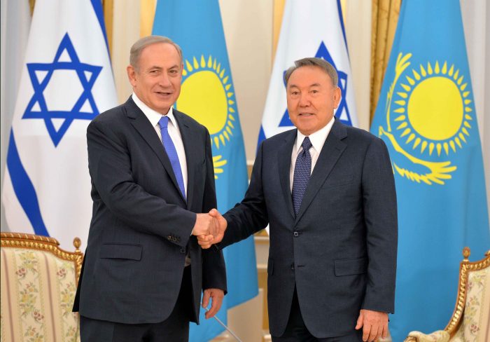 назарбаев и премьер израиля