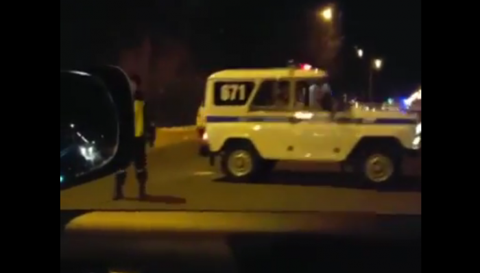 Полиция на месте перестрелки в Павлодаре
