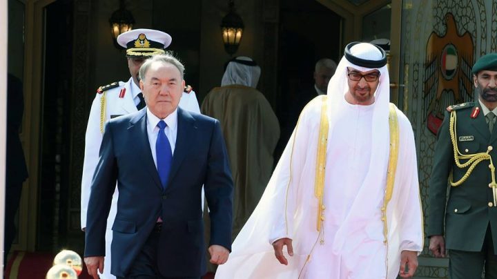 Нурсултан Назарбаев и наследный принц Абу-Даби шейх Мухаммед бен Заидом Аль Нахаян