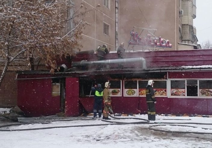 пожар в Алматы