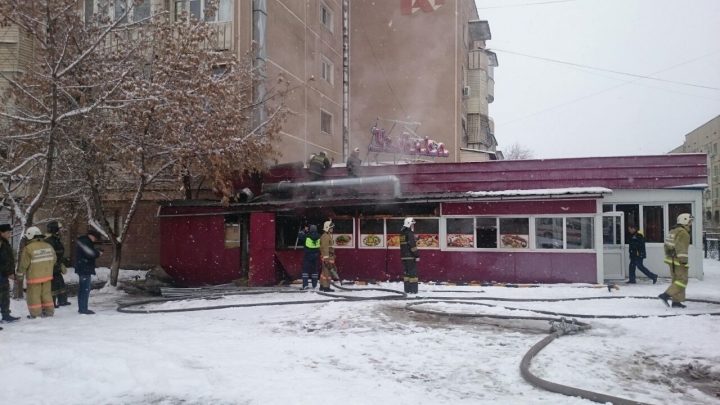 пожар в Алматы 19 февраля