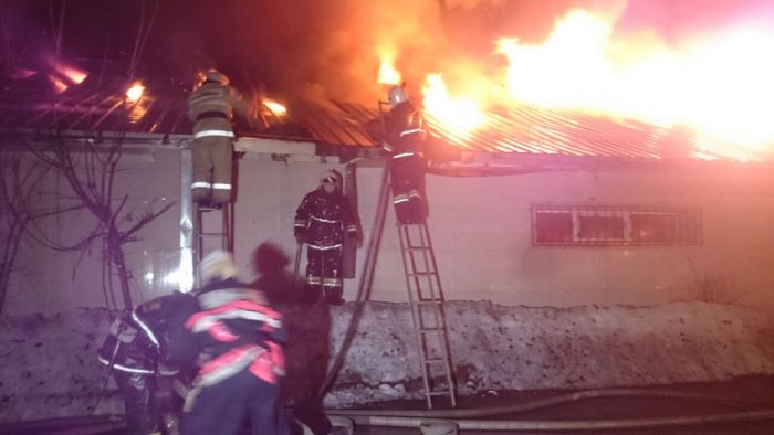 пожар пустующего здания по улице Черноморской