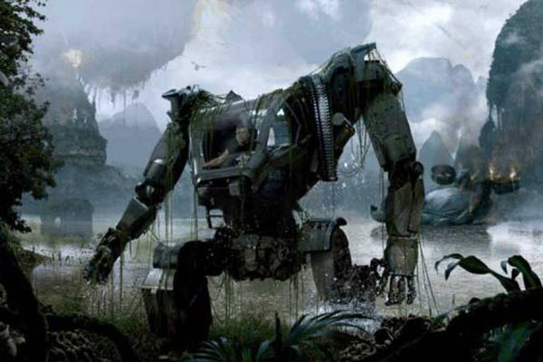 Боевой робот из фильма "Аватар" (кадр из ленты)