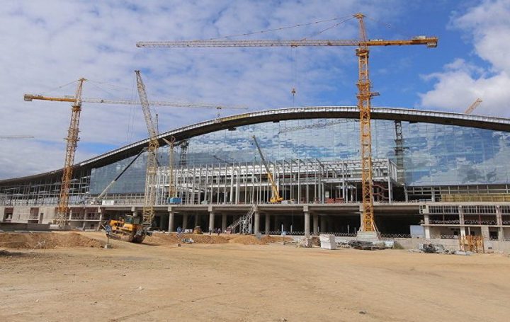 Строительство нового вокзала в Астане
