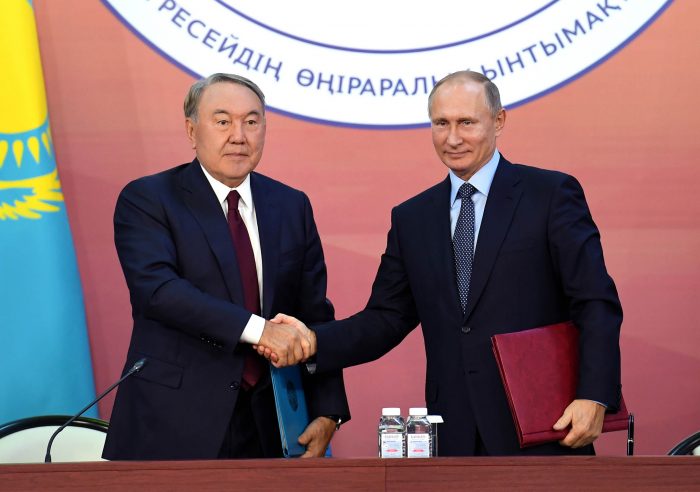 назарбаев и путин
