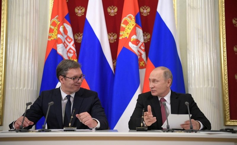 Президент Сербии Александр Вучич и президент России Владимир Путин