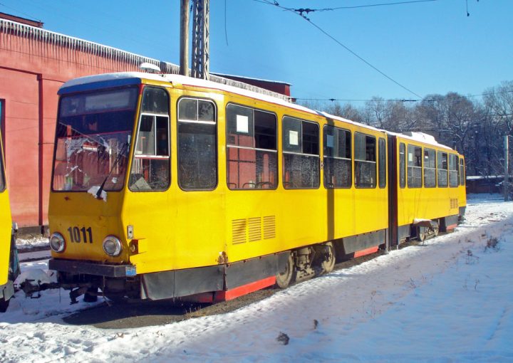 Трамвай Tatra KT4D. Фото: "Алматинский трамвай"