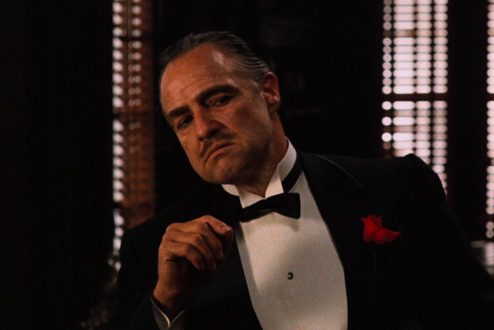Марлон Брандо в роли Вито Корлеоне. Кадр из к/ф "Крестный отец"