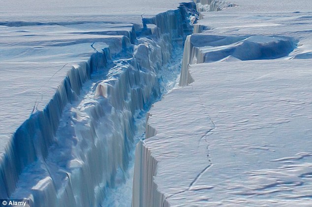 Разлом на леднике Ларсена