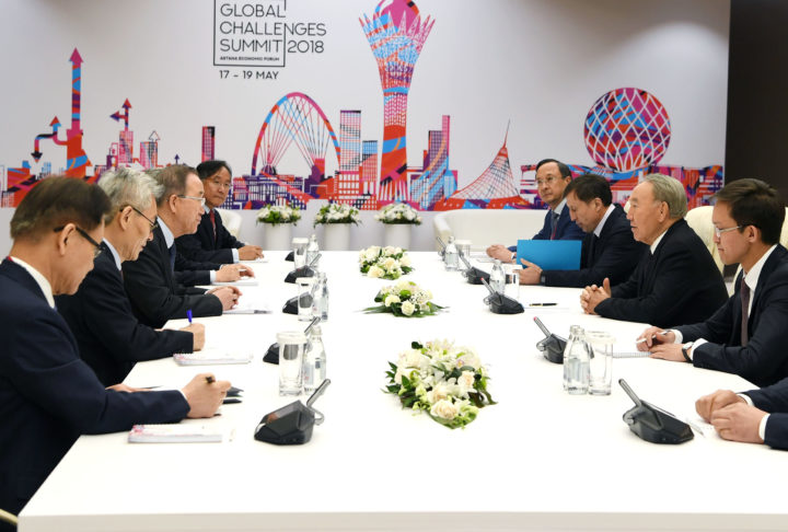 Пан Ги Мун и Назарбаев