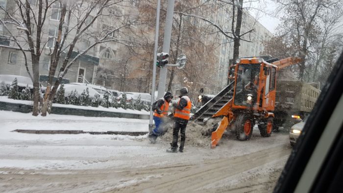 снегопад в Алматы