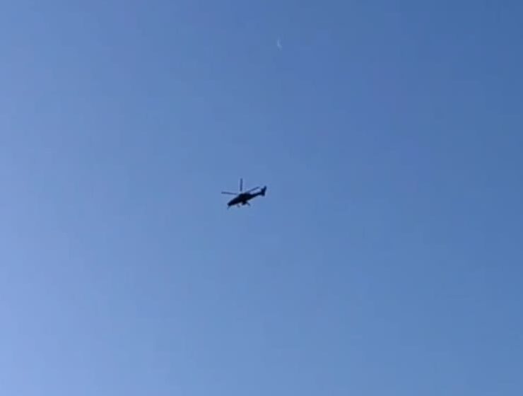 Вертолет над железногорском