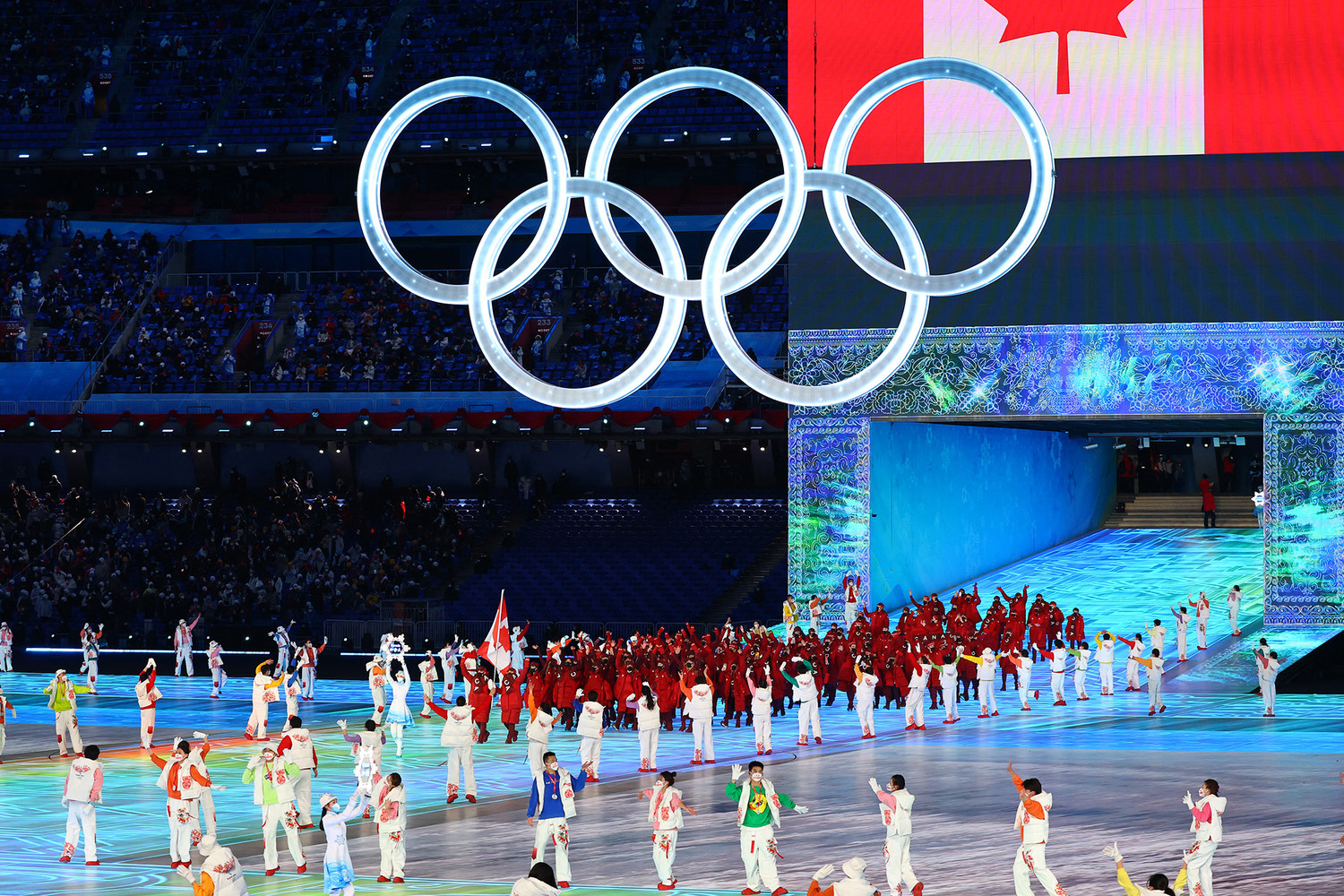 Олимпиада в Пекине парад