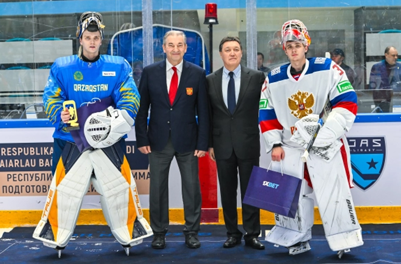 1XBET Qazaqstan Hockey Open. Сборная Казахстана с минимальным счетом уступила команде России